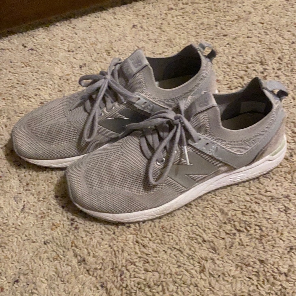 New balance grey 247 rev lite tennis shoes